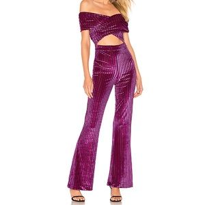 ⭐️ House of Harlow velvet jumpsuit ⭐️